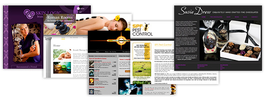 Examples of websites by Forest Design